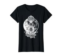 Yoga Elefante Dios Ganesh Ganesha Indio Yin Yang Símbolo Camiseta gráfica económica, Mujer, Negro, XS