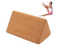 Yoga en bloque de corcho: soporta ladrillos para profundizar las posturas, mejorar la fuerza, ayudar a equilibrar y flexibilidad, tapizado de yoga en corcho | Ladrillo natural triangular para yoga
