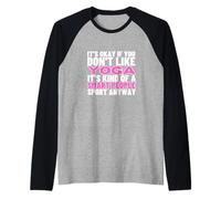 Yoga es para Personas Inteligentes Mujeres Instructor de Yoga Divertido Camiseta Manga Raglan