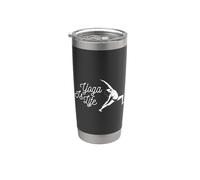 Yoga es vida Yoga Lover Vaso térmico de acero inoxidable de doble pared