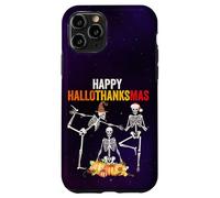 Yoga Esqueleto Halloween Acción de Gracias Navidad Hola Gracias Carcasa para iPhone 11 Pro