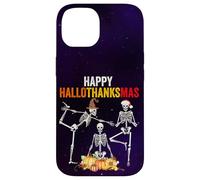 Yoga Esqueleto Halloween Acción de Gracias Navidad Hola Gracias Carcasa para iPhone 14