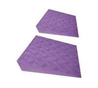Yoga Foam Wedges 2 Piece, EVA Lightweight Exercise Wedge Blocks, Angled Workout Wedge for Squats Pushups Planks, Non Slip Fitness Wedges for Pilates Rehab Balance, Foot Support Tool