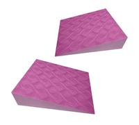 Yoga Foam Wedges - 2 Pieces EVA Supportive Lightweight | Work Out Block for Pilates Squats, Pushups for Planks Fitness, Foot Rehabilitation Balance Features, Strength Training Gym Usage