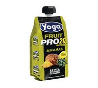Yoga Fruit Pro 20g Piña Sin Azúcar Añadido con Alto Contenido Proteico, Sin Gluten | 250ml x12