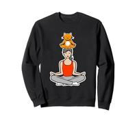 Yoga Gatos Gato Meditación Amantes de los Gatos Namaste Cat Sudadera