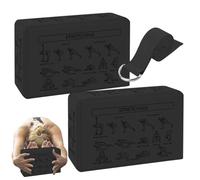 Yoga Genéricos - Paquete doble de bloques EVA de alta densidad para entrenamiento antideslizante, equipo portátil para entrenamiento de equilibrio de fitness | para la práctica de