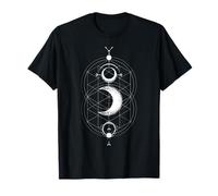 Yoga Geometría Mágica Ying Yang Sol y Luna Camiseta