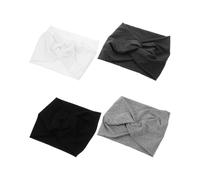 Yoga Headband Wide Headbands for Women Elastic Sweat Absorption 4Pcs Set