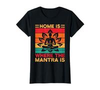 Yoga Home Is Where The Mantra Is Yoga Divertido Camiseta