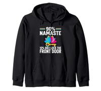 Yoga Humor 90% Namaste 10% Did I Lock The Door Sudadera con Capucha