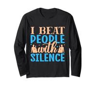 Yoga I Beat People With Silence Yoga Divertido Manga Larga