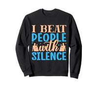 Yoga I Beat People With Silence Yoga Divertido Sudadera