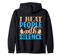 Yoga I Beat People With Silence Yoga Divertido Sudadera con Capucha