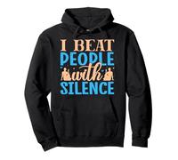 Yoga I Beat People With Silence Yoga Divertido Sudadera con Capucha