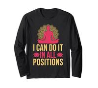 Yoga I Can Do It In All Positions Yoga Divertido Manga Larga