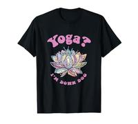 Yoga Im Down Perro Lotus Mandala Humor Divertido Diversión Camiseta gráfica económica
