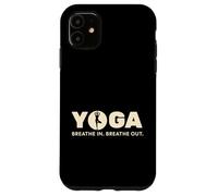 Yoga Inhalación Exhalación Retro Balance Diseño Carcasa para iPhone 11