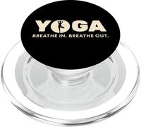 Yoga Inhalación Exhalación Retro Balance Diseño PopSockets PopGrip para MagSafe