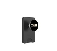 Yoga Inhalación Exhalación Retro Balance Diseño PopSockets PopWallet para MagSafe