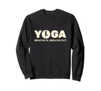 Yoga Inhalación Exhalación Retro Balance Diseño Sudadera