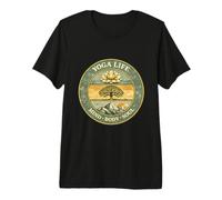 Yoga Life Mindfulness Body Soul Vintage Retro Regalo para Yogis Camiseta Premium