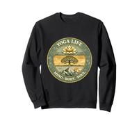 Yoga Life Mindfulness Body Soul Vintage Retro Regalo para Yogis Sudadera