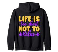 Yoga Life Too Short Not Relax Yoga Divertido Sudadera con Capucha