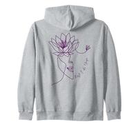 Yoga Lineart con Flor de Loto y First I Do Yoga Sudadera con Capucha