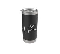 Yoga Lover ECG Heartline Yoga Teacher Girls Vaso térmico de acero inoxidable de doble pared