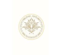 Yoga Lover - Spirituelles Yoga Notizbuch mit Lotus Mandala: 6x9 Zoll Journal für Yoga, Meditation und Achtsamkeit - Dotted Grid mit Seitenzahlen und Inhaltsverzeichnis