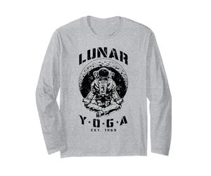 Yoga Lunar Astronauta Luna Creciente Ciencia Espacial Meditación Manga Larga