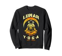 Yoga Lunar Astronauta Luna Creciente Ciencia Espacial Meditación Sudadera