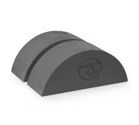 Yoga-Mad Bloque de espuma Crescent | Bloque ergonómico de EVA semicircular para estiramiento, fitness, meditación y pilates | Paquete de 2 bloques | 25 x 9 x 10 cm