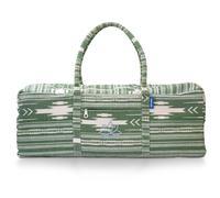 Yoga-Mad Horizon - Bolsa para kit de yoga, espaciosa bolsa de algodón para esterilla de yoga con bolsillos y cremallera completa, se adapta a alfombras, bloques, mantas y accesorios, forro duradero y