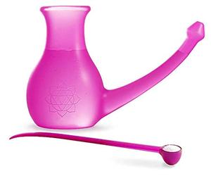 Yoga-mad Scandinavian Yoga and Meditation School Nosebuddy - Botella para limpieza de nariz, color morado