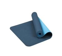 Yoga Mat, Compatible For Beginner 6mm Non-Slip Double Layer Sports Exercise Pad Gymnastics Pilates Mats With Net Bag Home Gym Fitness(Blue)