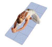 Yoga Mat, Fitness Pad, 12.2x10.63x3.15 Inches Waterproof Yoga Accessory, Non Slip & Sturdy Design, Floor Workout Rug for Outdoor, Travel, Meditation, Exercise, Gym, Studio