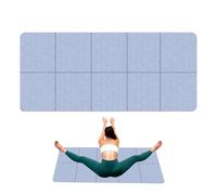 Yoga Mat, Floor Workout Fitness Pad, material TPE 6 mm Portable Non-Slip Exercise Mat for Outdoor Home, Travel, Meditation, Women Men Yoga Entusiasts, 72.05x24.02x0.24 in
