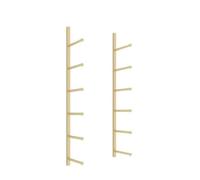 Yoga Mat Holder,Wall-Mounted Yoga Mat Holder with Hooks - Space-Saving Shelf for Gyms & Yoga Studios, Easy Install Fitness Mat Rack (White, 155CM) - Organize Your Workout Space