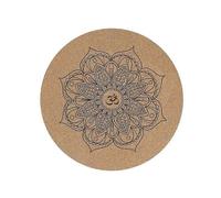 Yoga Mat Little Round Cork Rubber 60x60cmx3mm Non Slip Yoga Cushion Meditation Cushion Pad Pilates