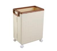 Yoga Mat Storage Bin - 38.5x25x54cm PP ABS Rolling Basket, 360 Degree Wheel Organizer, Large Opening Exercise Accessory Holder | Mobile Yoga Mat Storage Bin For Home Gym Workout Room Organization