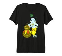 Yoga Meditación Espiritual Dios hindú Krishna Camiseta Premium