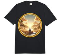 Yoga Meditación Paz Espiritual Montañas Tranquilo Naturaleza Comfort Colors Adult Heavyweight T-Shirt