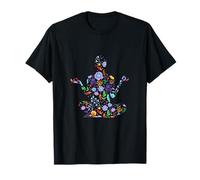 Yoga Meditación Ying Yang Flores - Equilibrio Mental Namaste Camiseta