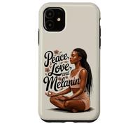 Yoga Melanina Negro Mujeres Namaste Paz Meditación Amor Yoga Carcasa para iPhone 11