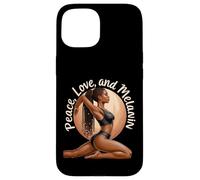 Yoga Melanina Negro Mujeres Namaste Paz Meditación Amor Yoga Carcasa para iPhone 15