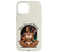 Yoga Melanina Negro Mujeres Namaste Paz Meditación Amor Yoga Carcasa para iPhone 15