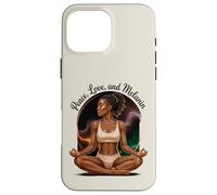 Yoga Melanina Negro Mujeres Namaste Paz Meditación Amor Yoga Carcasa para iPhone 16 Pro Max