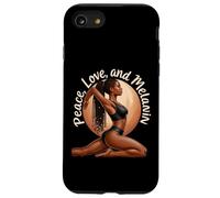 Yoga Melanina Negro Mujeres Namaste Paz Meditación Amor Yoga Carcasa para iPhone SE (2020) / 7 / 8
